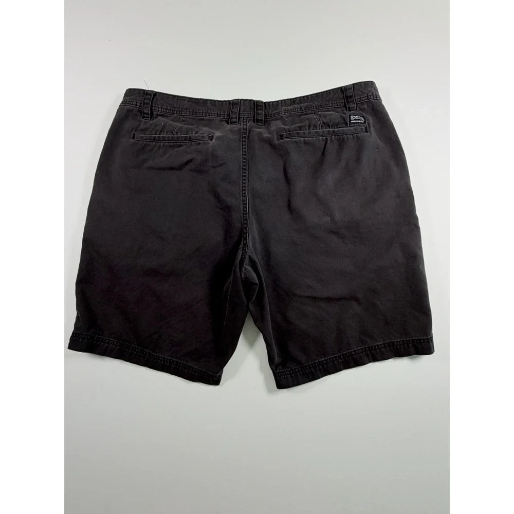 O'Neill Men's 40 Standard Fit Stretch Black Chino Pockets Causal Beach Cotton